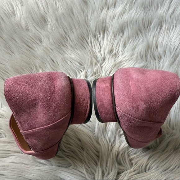 THE ROW Noelle Pink Suede Slipper Loafers Size 37 (7) - Picture 6 of 10